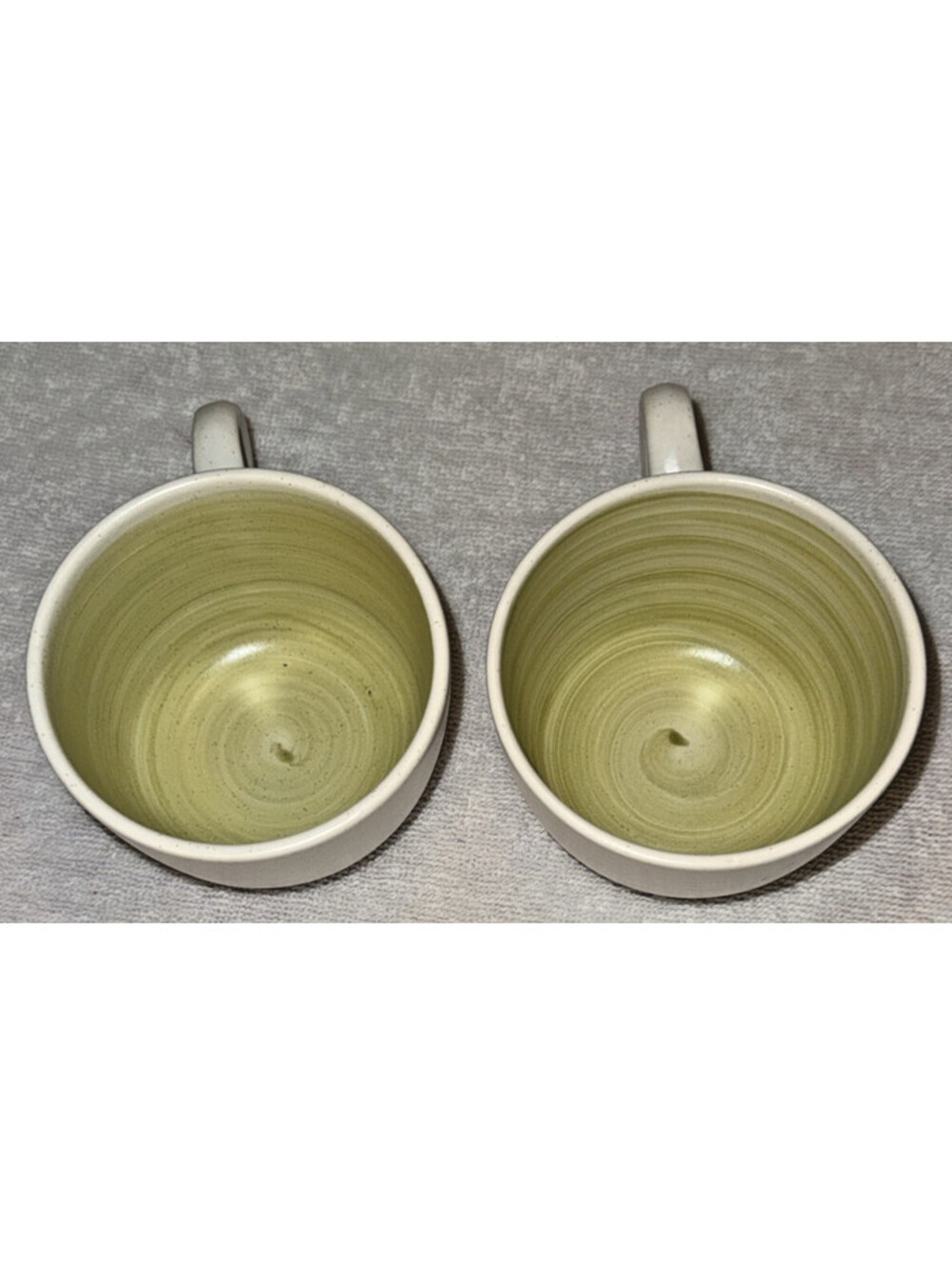 Mid Century Vintage Franciscan Hacienda Green Replacement Cup Mug Set of 2